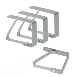 Pinzas Sujeta Manteles Inox 4 Unidades