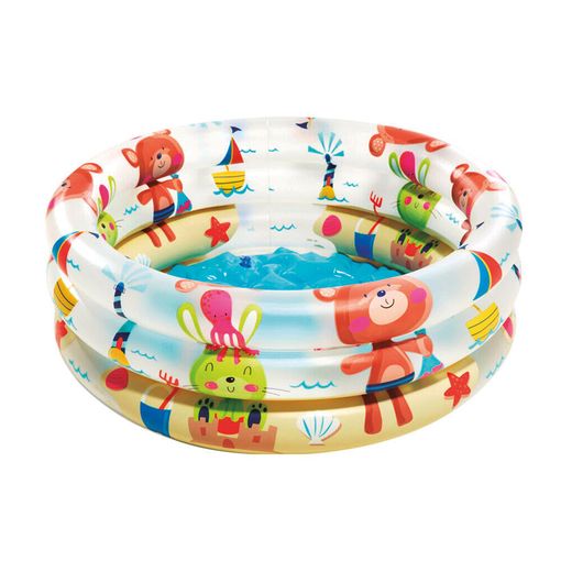 Piscina Bebe Dino 3 Anillas 61X22Cm