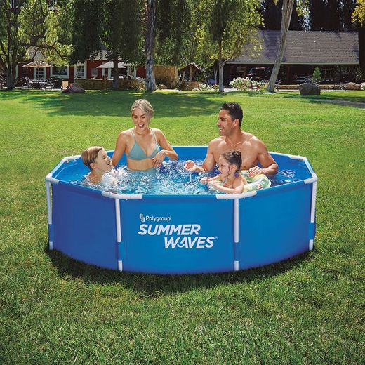 Piscina Tubular Ø 244x76 Cm+Depuradora