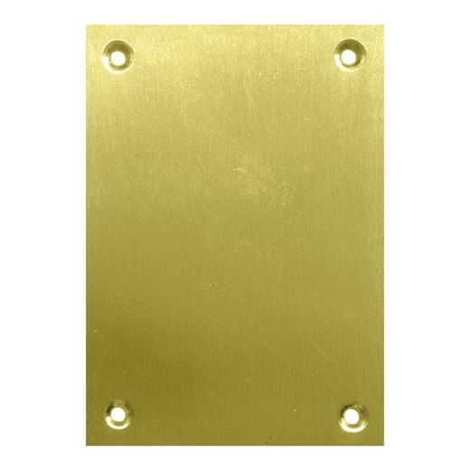 Placa Ciega 2 Unidades 80x80mm Latón Pulido