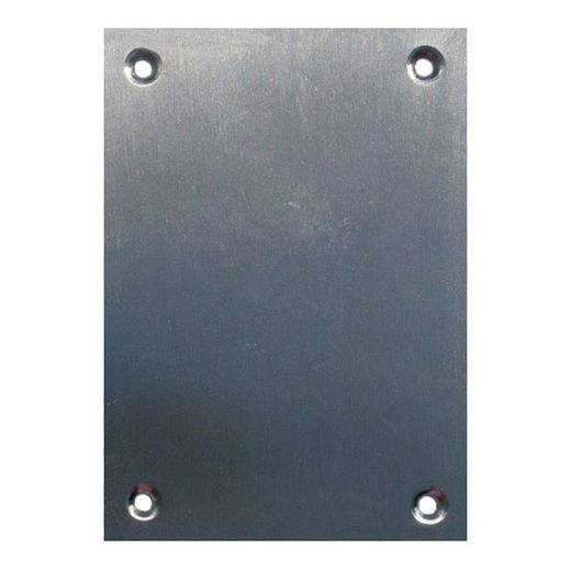 Placa Ciega 2 Unidades 80x80mm Níquel Satin