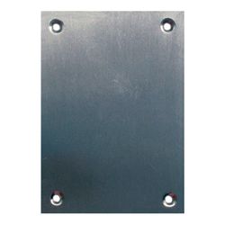Placa Ciega 2 Unidades 80x80mm Níquel Satin
