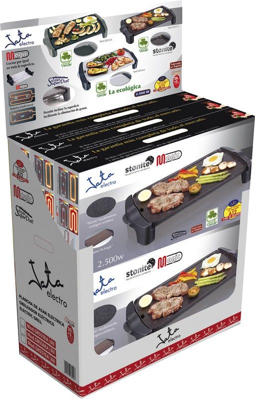 Plancha De Asar 2500w Magic System Gr555a