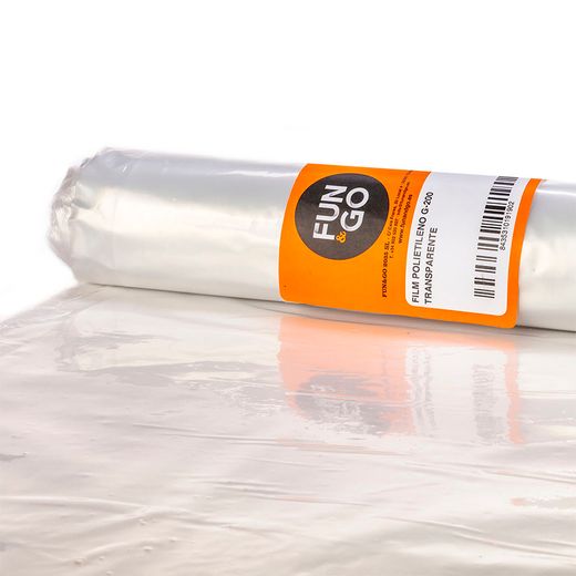 Plastico Rollo 4x25m Galga 200. Trans.