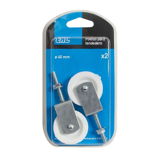 Polea Tendedero.R.Nilon.Tuerca S/G.2 Uni