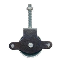 Polea Tender.Rueda Plastico 40Mm Zincado