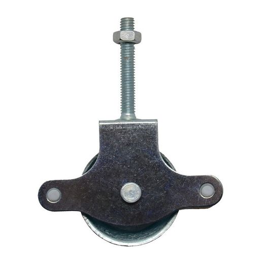 Polea Tender.Rueda Plastico 40Mm Zincado