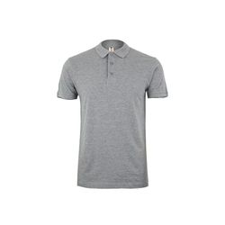 Polo Manga Corta Color Gris T/Xxl