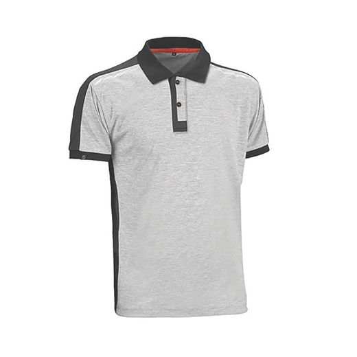 Polo M.Corta Elite Pro Gris/Neg T.Xl