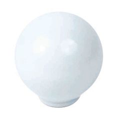 Pomo Bola Abs 29 Mm Blanco Brillo
