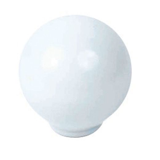 Pomo Bola Abs 29 Mm Blanco Brillo