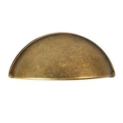 Pomo Concha 64mm Bronce Envejecido