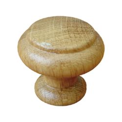Pomo Madera De 35 Roble Laca Natural