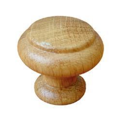 Pomo Madera De 35 Roble Laca Natural