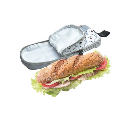 Portabocata Zipper & Roll Gris Friends