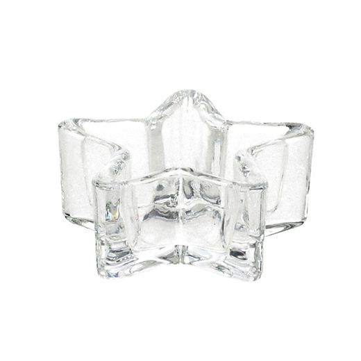 Portavelas Cristal Estrella 5,3X2,2 Cm.