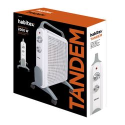 Radiador De Mica. 2000 W. Habitex.