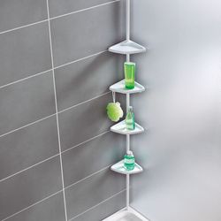 Rinconera Ducha Telescópica Wenko Easy Blanco