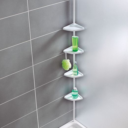 Rinconera Ducha Telescópica Wenko Easy Blanco