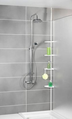 Rinconera Ducha Telescópica Wenko Easy Blanco