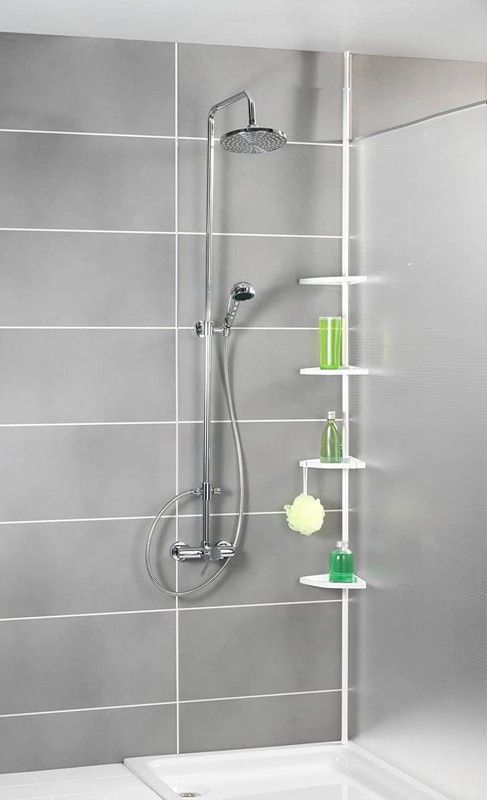Rinconera Ducha Telescópica Wenko Easy Blanco