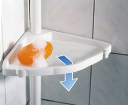 Rinconera Ducha Telescópica Wenko Easy Blanco