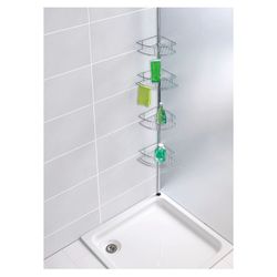 Rinconera Ducha Telescópica Wenko Inox Dolcedo