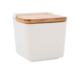 Salero Porcelana Blanco 12x12 Cm.