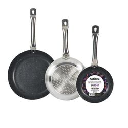 Sarten Alum. Lote 3: 18-22-26Cm. Habitex