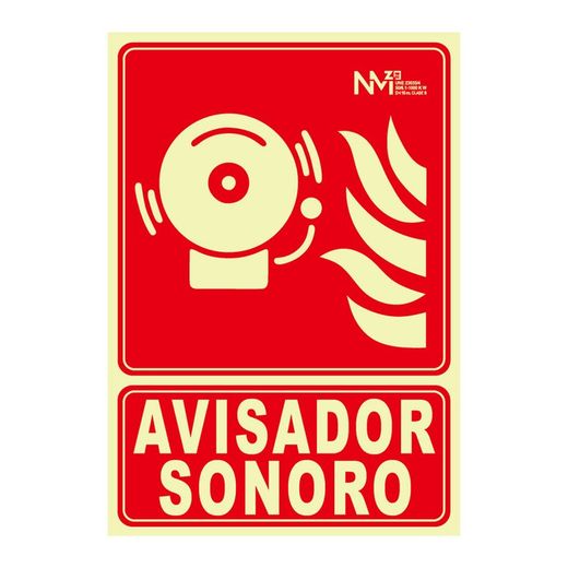 Señal Avisador Sonoro  210X300Mm