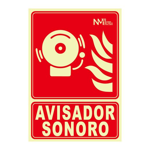 Señal Avisador Sonoro  210X300Mm