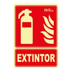 Señal Extintor Pvc 210X300Mm