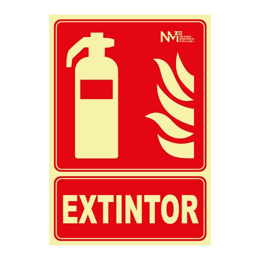 Señal Extintor Pvc 210X300Mm