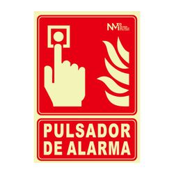 Señal Pulsador Pvc 0,7Mm 210X300Mm