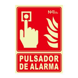 Señal Pulsador Pvc 0,7Mm 210X300Mm