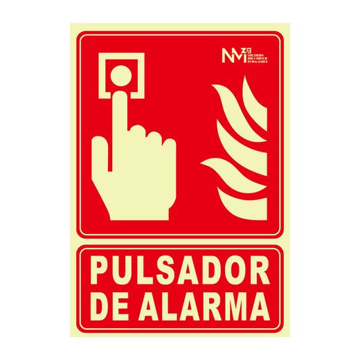 Señal Pulsador Pvc 0,7Mm 210X300Mm