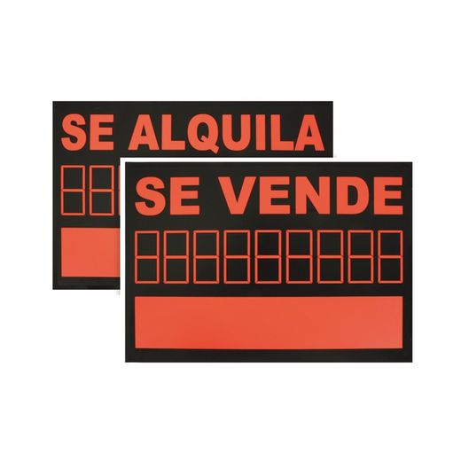 Señal Pvc Se Vende/Se Alquila 500x700mm