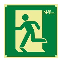 Señal Salida Emergencia Izda Pvc 0,7Mm