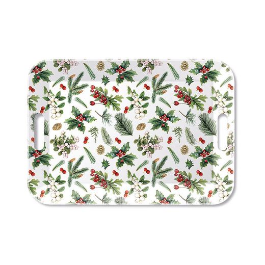 Serie Winter Greenery.Bandeja 33X47Cm.