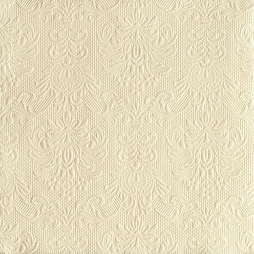 Servilleta 33X33Cm. Grabada Lisa Crema