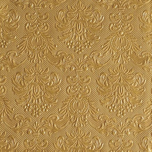 Servilleta 33X33Cm. Grabada Lisa Oro