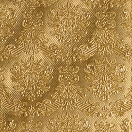 Servilleta 33X33Cm. Grabada Lisa Oro