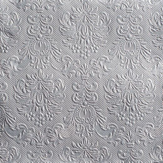 Servilleta 33X33Cm. Grabada Lisa Plata
