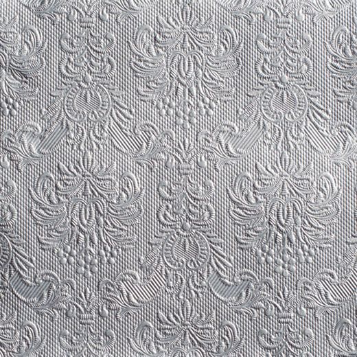 Servilleta 33X33Cm. Grabada Lisa Plata