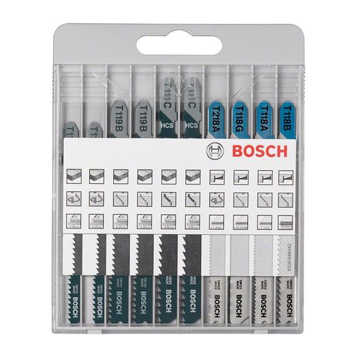 Set 10 Hojas Sierra Calar Metal/Madera Bosch Basic