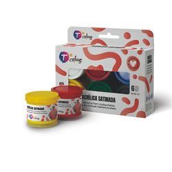 Set Acrilico Tcolors 6 Colores 40Ml