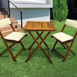 Set Balcón Classic Madera 3 Piezas