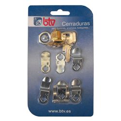 Set Cerraduras Buzones Btv. Dorado.