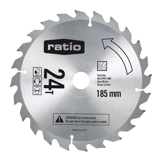 Sierra Circular D.185x2,4x30mm.24z Ratio