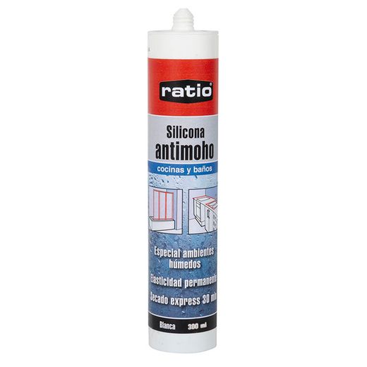 Silicona Cocinas Baños Ratio Bl. 300 Ml